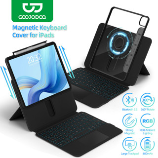 GOOJODOQ Bluetooth 5.2 เคสคีย์บอร์ด Split Mag ฝาครอบปรับความ…