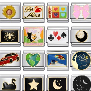 แฟชั่น Spider Star Moon Love นกฮูกอิตาเลี่ยน Charm Links Fit…