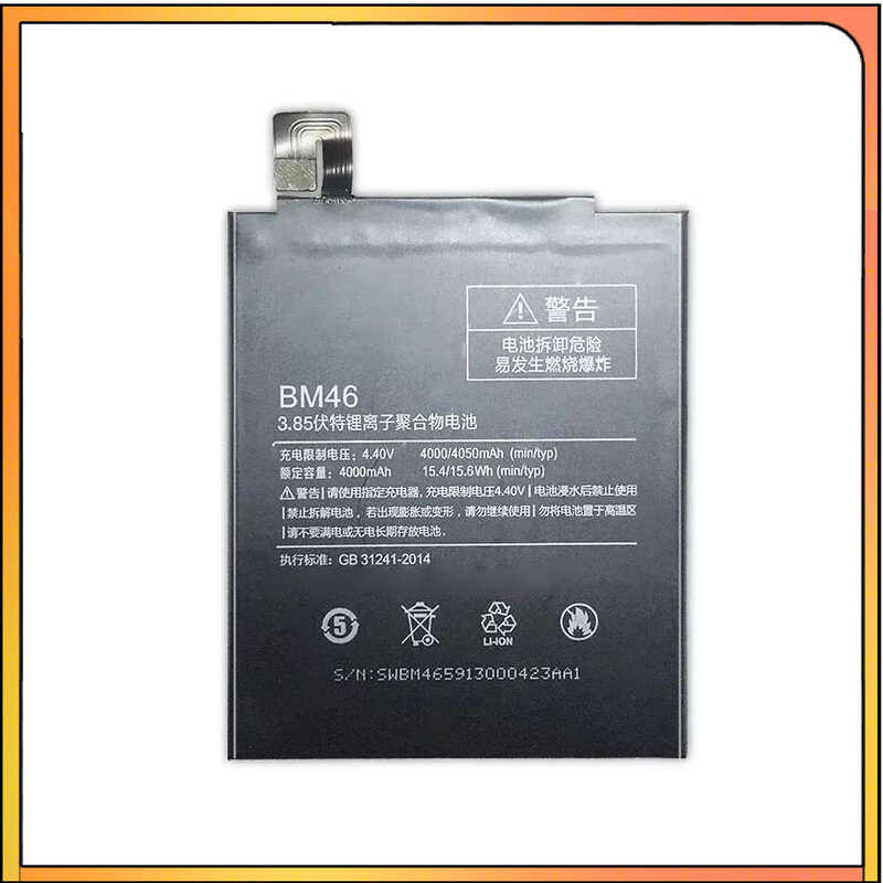For Xiaomi Redmi Note 3 Note3 BM46 4000mAh Replacement Battery