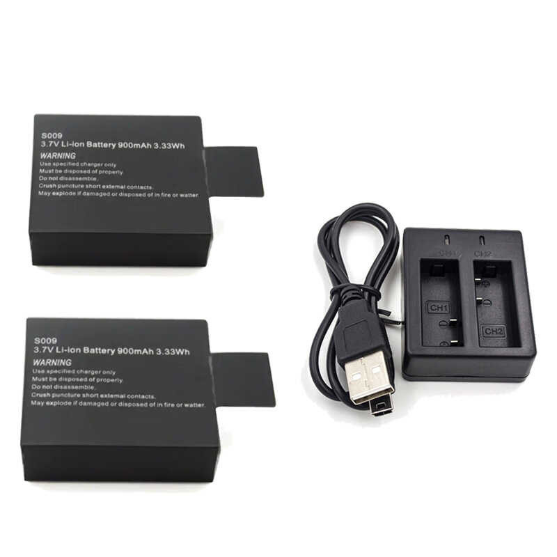 แบตเตอรี่ Li-Ion ชาร์จไฟได้3.7V 900Mah สำหรับ Sj5000 Sj4000 Sj6000กล้องกีฬา DV SJ โดยเฉพาะแบตเตอรี่ ราคาถูก Shopee Lazada