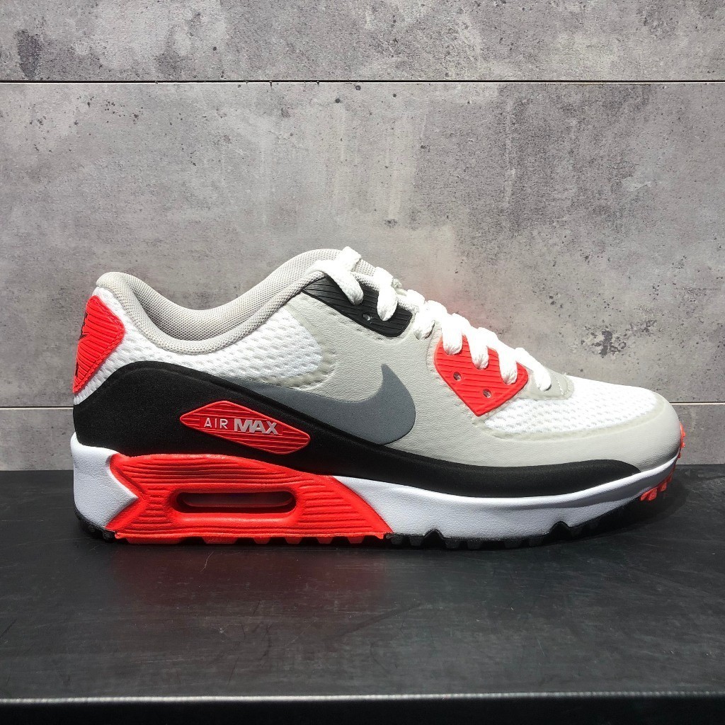 



 ♞,nike Nike Air Max 90 Authentic Infrared Golf Sneakers a  รองเท้า true