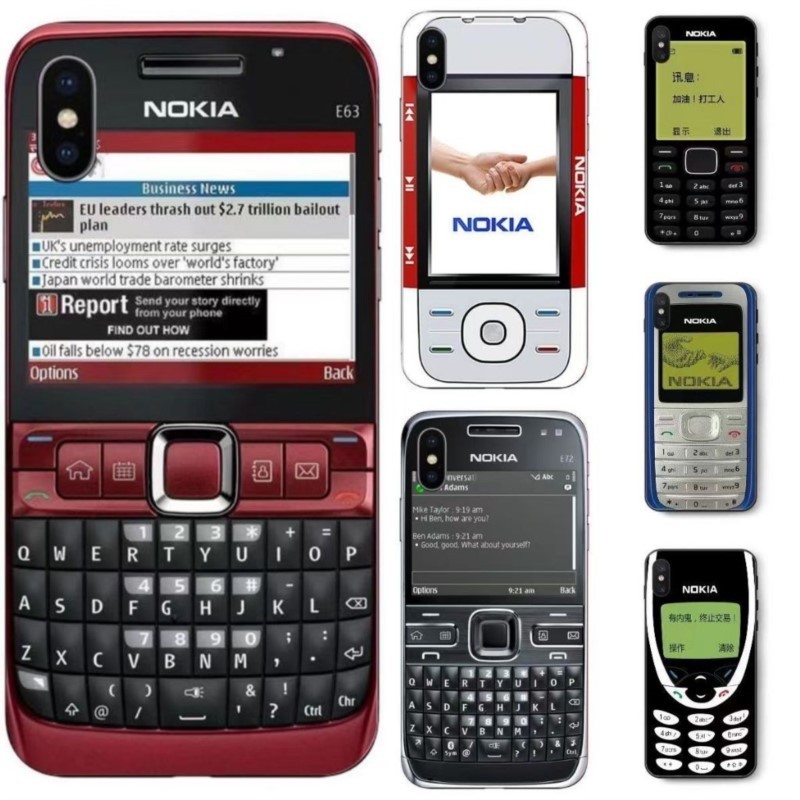 Iphone 4S 5 5S 5C 6 6S 7 8 Plus SE1 SE2 XS Max 230411 เคสโทรศัพท ์ นุ ่ มสีดํา Retro Nostalgia Nokia โทรศัพท ์ มือถือ
