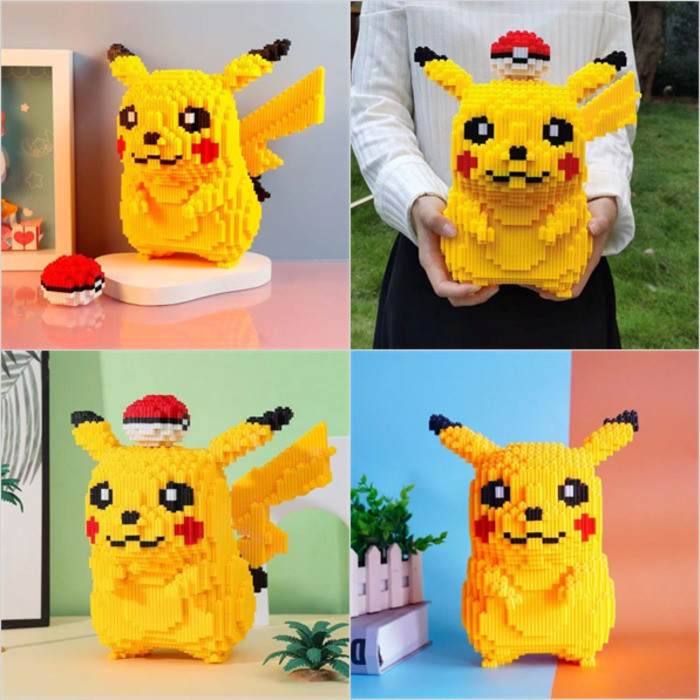 ของขวัญคริสต์มาส ปริศนา Pikachu ของเล่นปัญญาขายร้อน Kakashi ขนาดใหญ่ Plug-In Class Angel Lego สีเขียวการคุ้มครองสิ่งแวดล้อม เครยอนชินจัง