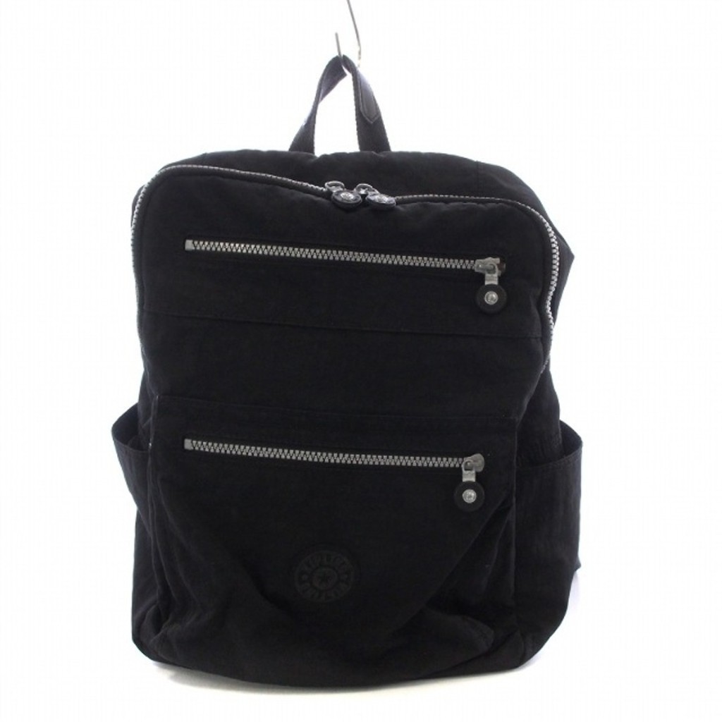 Kipling KIPLING Caity Rucksack Backpack Logo Black Direct from Japan Secondhand