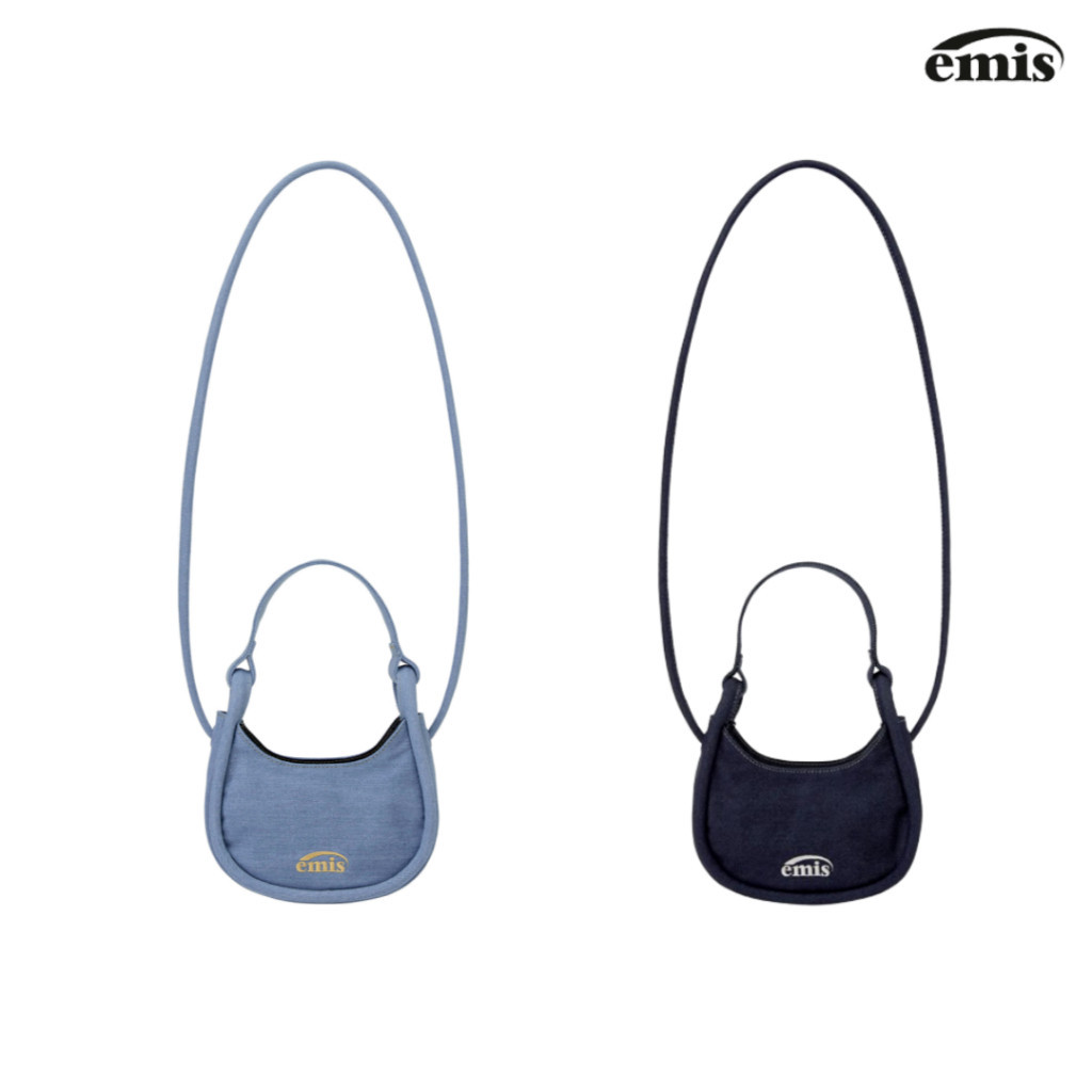 [Emis] Denim กระเป๋า ขนาดเล็ก 2 สี