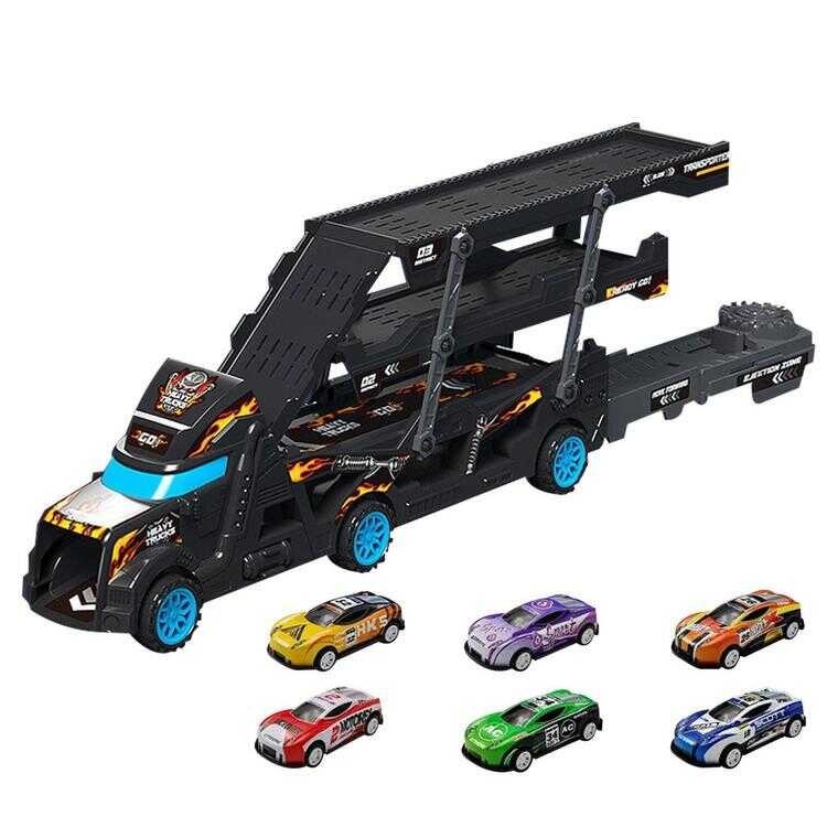 Transporter Car Truck Toy Set Toy Car Carrier Truck Vehicle Carrier Folding Toy Car Carrier Truck B 