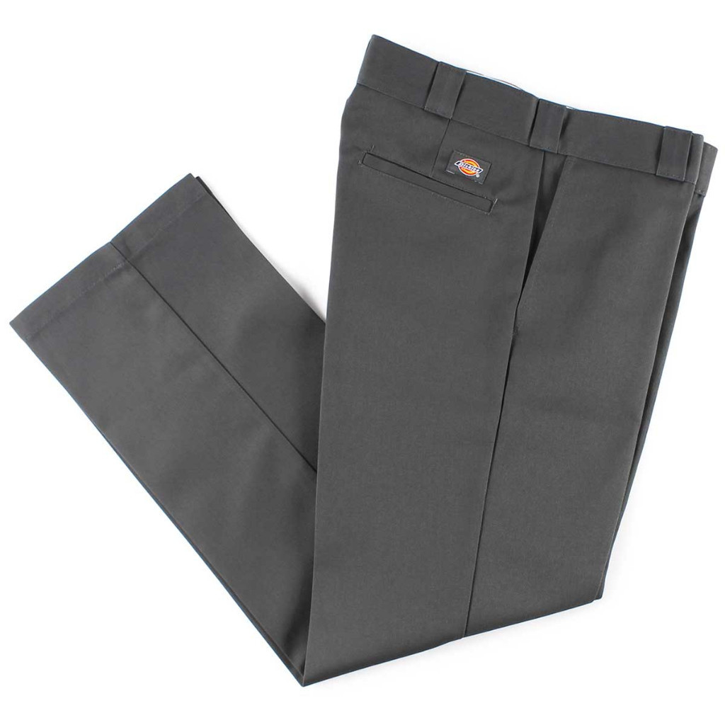 Dickies 874 กางเกงทํางาน ทรงพอดีตัว (สีเทาถ่าน)