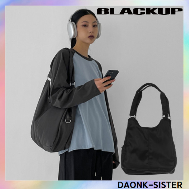 [ BLACKUP ] Daily nylon shoulder bag -2color korea best item