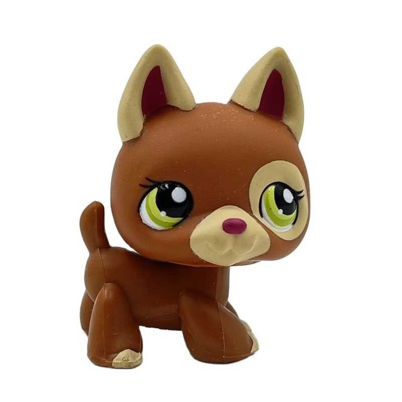 CAT vgxfd LPS rare Littlest pet shop toys cute animal toy GERMAN SHEPHERD dog 1362 old original Bob