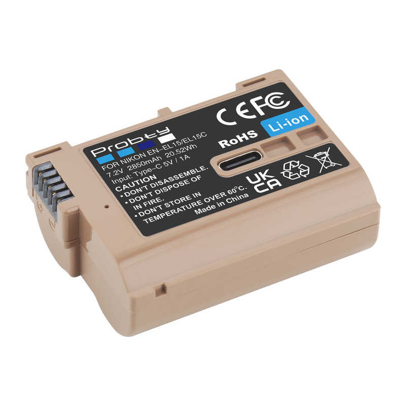 ➧ แบตเตอรี่ En-El15c En-El15b En-El15 พร้อมพอร์ต Type-C สำหรับกล้อง
