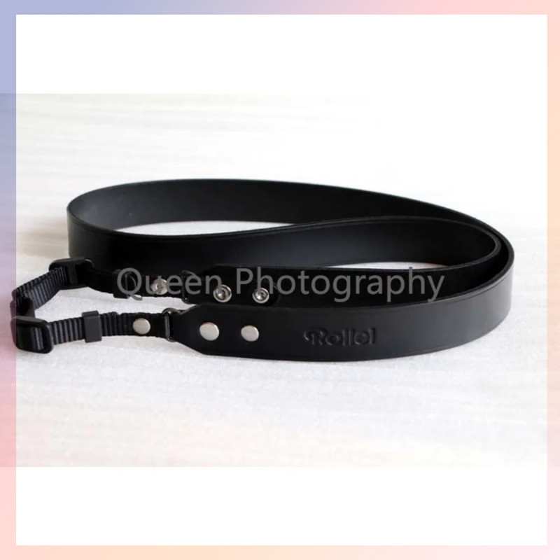 ♞,♘สายคล้องกล้องสายสะพายไหล่สำหรับ Yashica 124G สายหนังแท้ ABC-12LM44EM Flex635เครื่องประดับหนังแท้