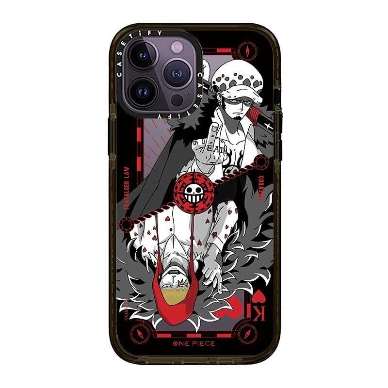 ❤ Casetify X ONE PIECE Challenger LAW Black Edge Sideband Font Casing Apple Iphone 11 12 13 14 Pr