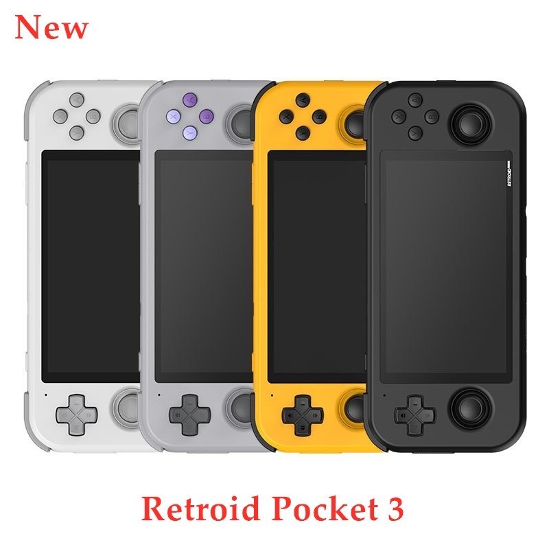 ใหม่ Retroid Pocket 3 เครื่องเล่นเกมมือถือ หน้าจอสัมผัส 4.7 นิ้ว Android 11 วิดีโอเกมคอนโซล TV Out