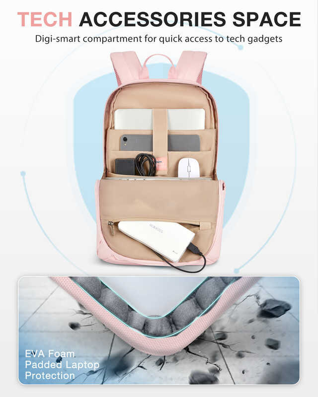 สุภาพสตรีกระเป๋านักเรียนหญิงกระเป๋านักเรียน 17. BAGSMART