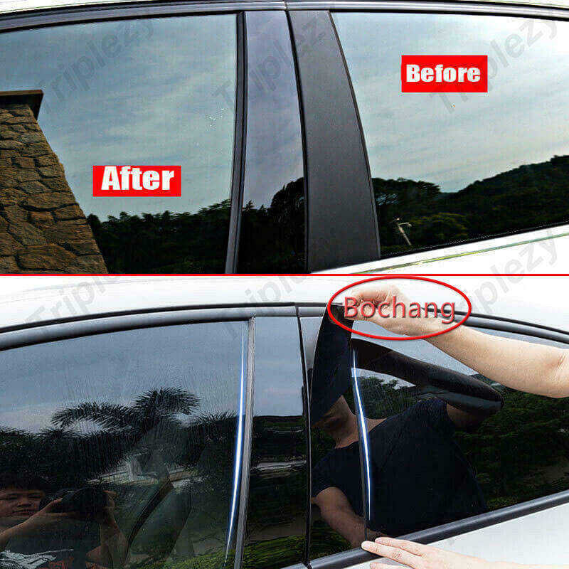 ❤ 4Pcs Car Window Door Column B C BC Pillar Post Cover Trim For Isuzu Mu-X MUX 2012-2022 Glossy C