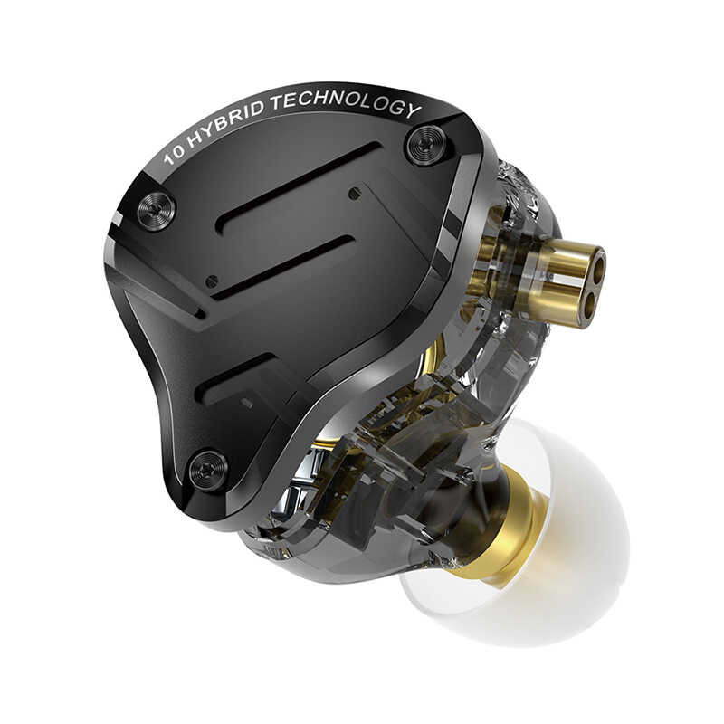 KZ Zs10 PRO X หูฟังโลหะไดรฟ์ไฮบริด HIFI เบสหูฟังในหูฟังลดเส
