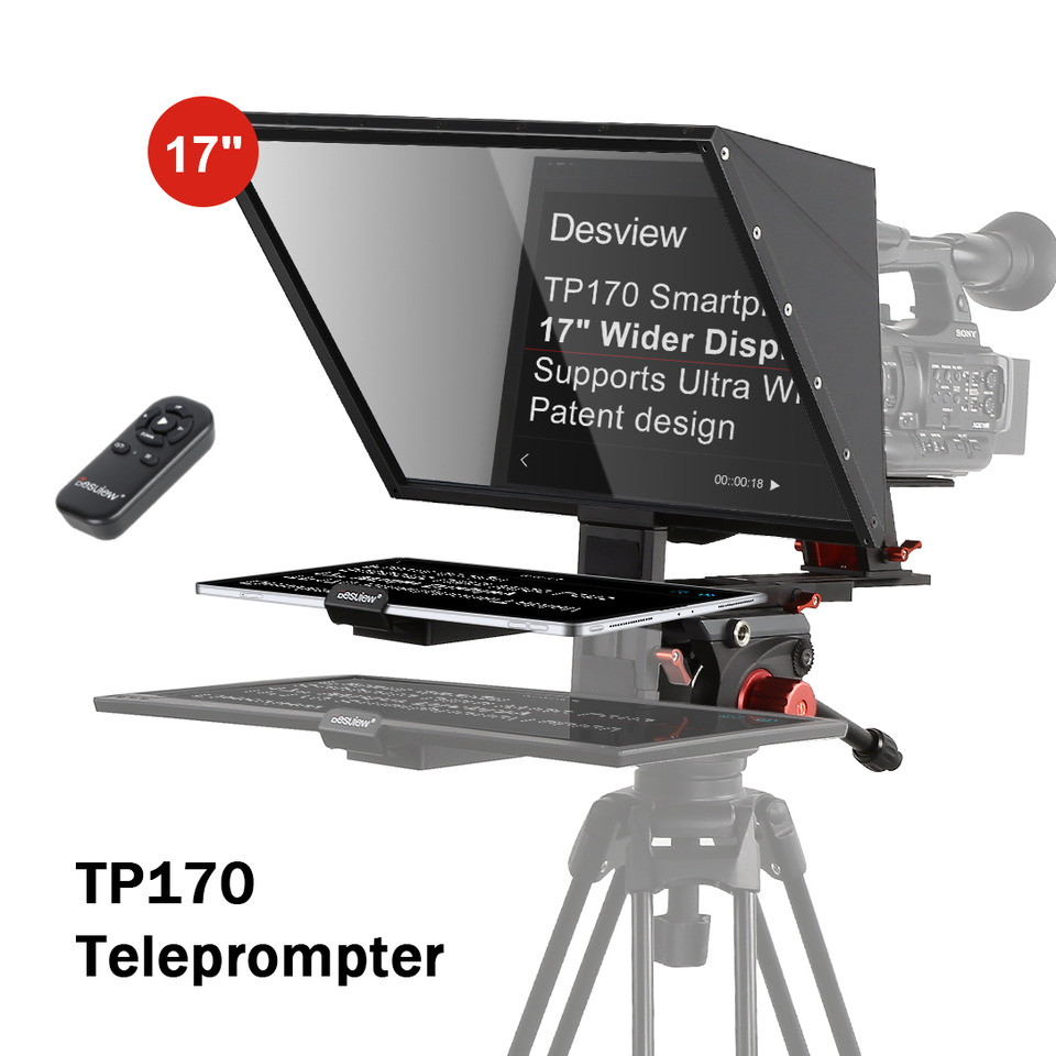 Bestview TP170 17 "แท็บเล็ต Teleprompter Universal สําหรับ iPad Prompting Reader สัมภาษณ์กล้อง DSLR 