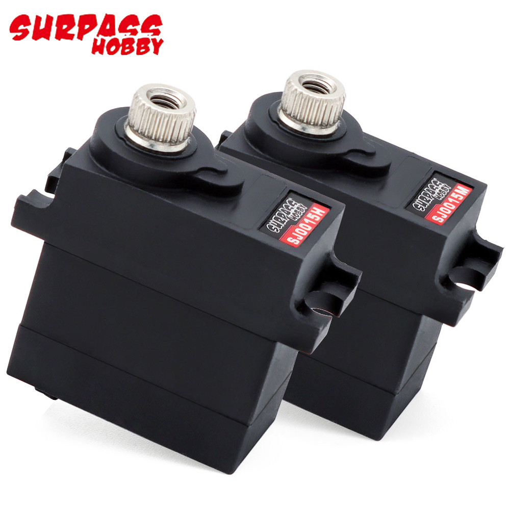 Surpass Hobby SJ0015M 4.8-6.0V 3.6 กก./ SJ0015H 6-8.4V 4.5 กก.เกียร์โลหะกันน้ํา 15g Digital Servo สํ