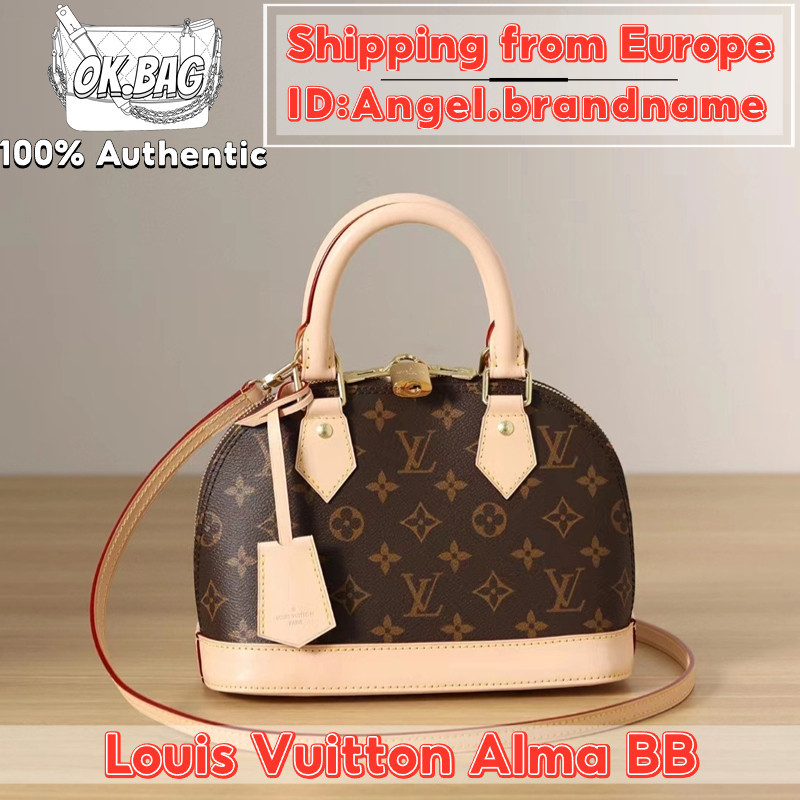 ♞,♘หลุยส์วิตตอง Louis Vuitton Alma BB Bag สุภาพสตรี กระเป๋าสะพายเดี่ยว