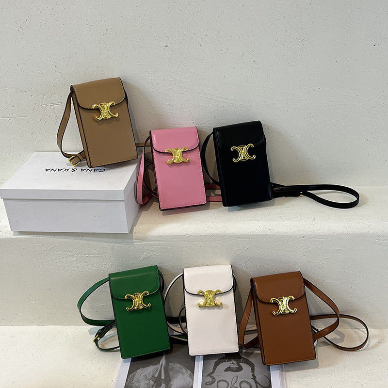 พร้อมส่ง CELINE กระเป๋าสะพายไหล่ ใส่โทรศัพท์มือถือ ขนาดเล็ก อเนกประสงค์ แฟชั่นสําหรับผู้หญิง 2023