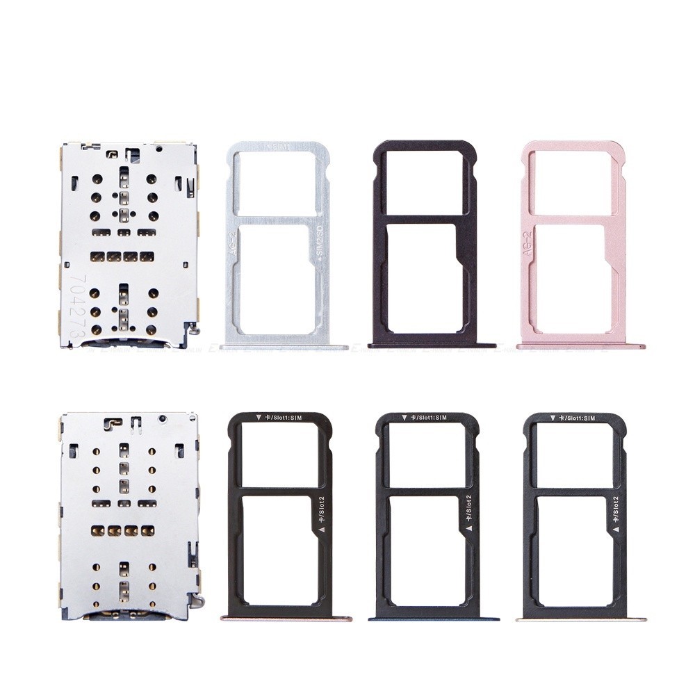 ซิมการ์ดถาด Micro SD Connector Adapter Reader สําหรับ HuaWei P10 Lite WAS-LX1 LX1A LX2 LX2J LX3 L03T