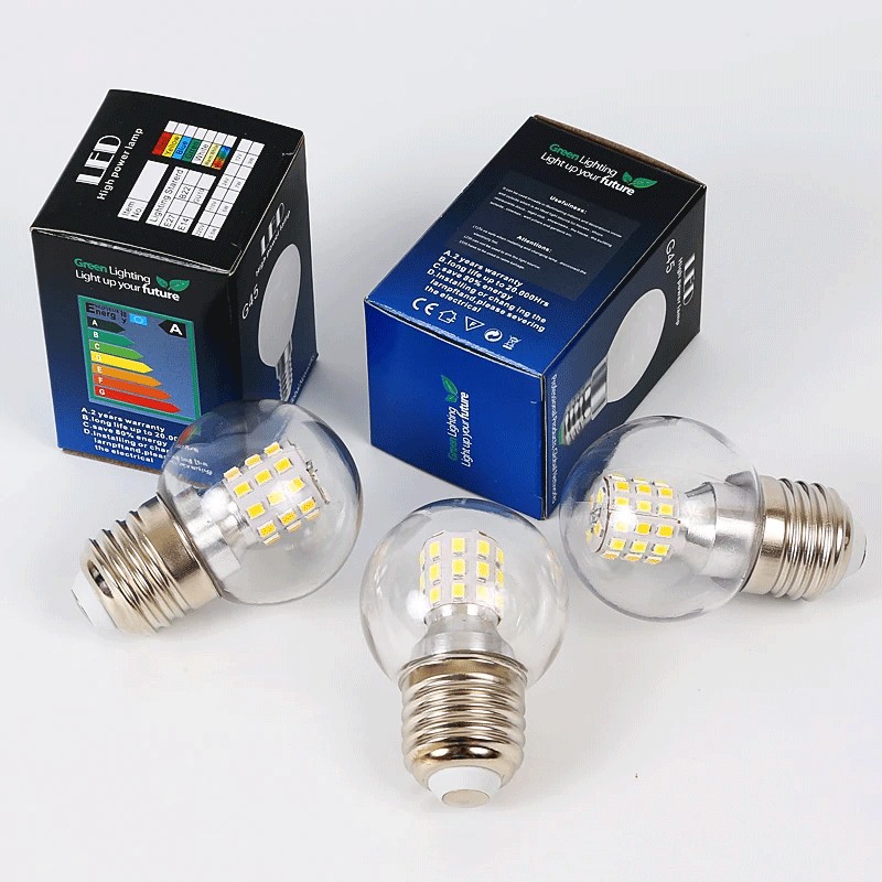 Led super bright 220V หลอดไฟ magic bean G45 5W 7W 9W โคมระย้า E27 ขนาดเล็กโปร่งใส ball magic bean โคมไฟประหยัดพลังงาน