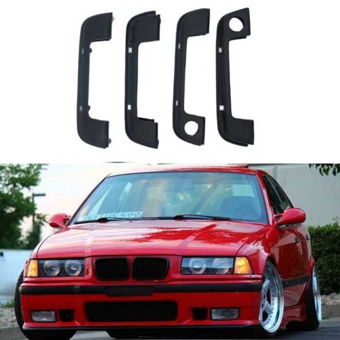 ❤ ❤ 51218122441 51218122442 4Pcs Car Front & Rear Door Handle Cover With Seal For- E36 E34 E32 Z
