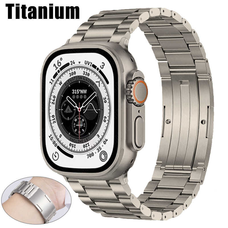 for Apple Bracelet Watch Ultra Band 49mm 44mm 41mm 45mm 38 40mm 42mm Titanium Connector IWatch Seri 