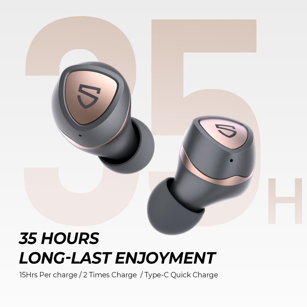 SoundPEATS Sonic Bluetooth 5.2 earphones Gaming mode Wireless Earphone Earbuds CVC 8.0 Noise Cancel