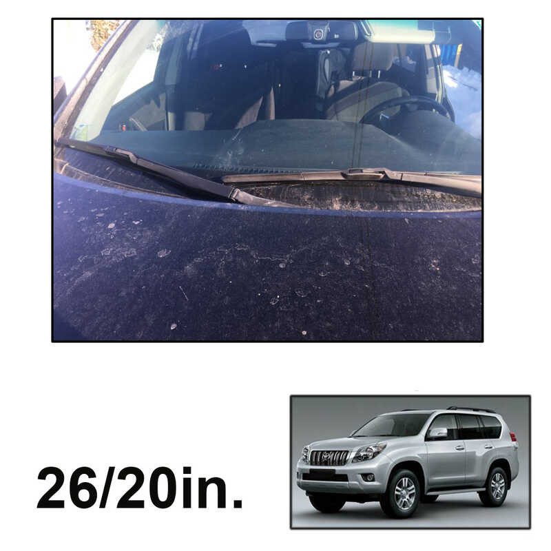 ❤ Enlife Front & Rear Wiper Blades Set For Toyota Prado J 150 J150 2009 - 2020 Windshield Windscr
