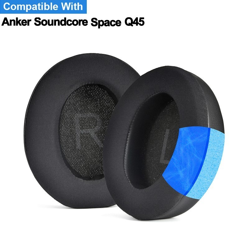 Cooling Gel เปลี่ยนแผ่นรองหูฟังสําหรับ Anker Soundcore Space Q45 หูฟัง Earpad เบาะฟองน้ําชุดหูฟัง Ea