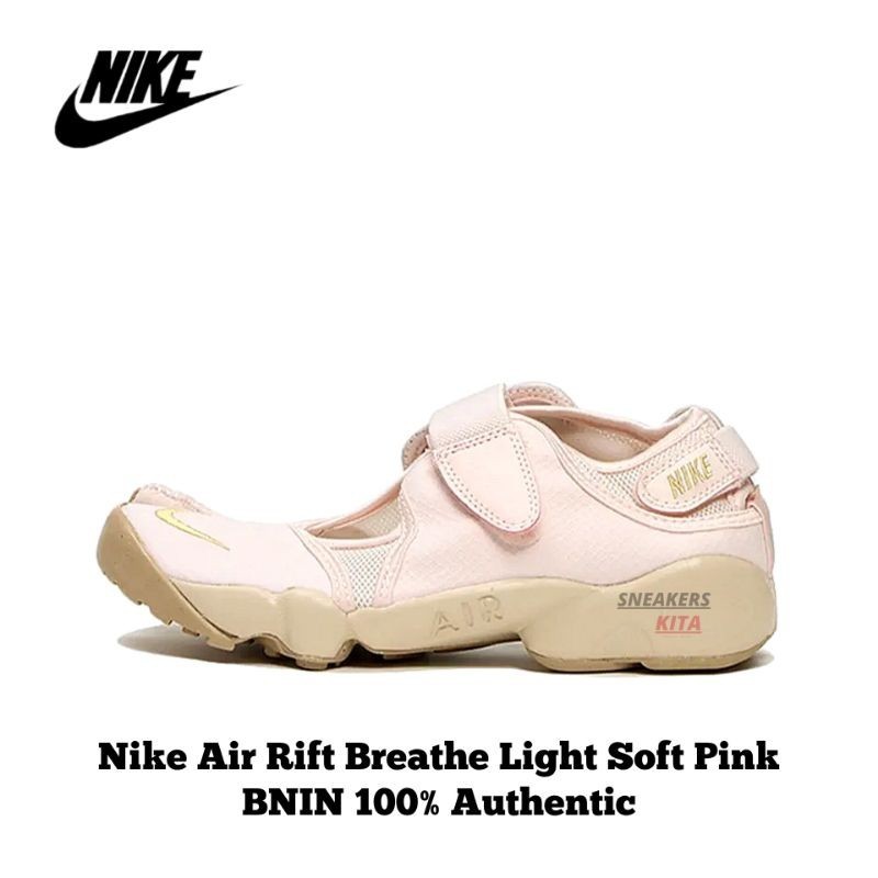 Nike Air Rift Breathe Light Soft Pink DN1338-600 ของแท้ 100% รองเท้าแตะ Nike Rift Nike Ninja Rift