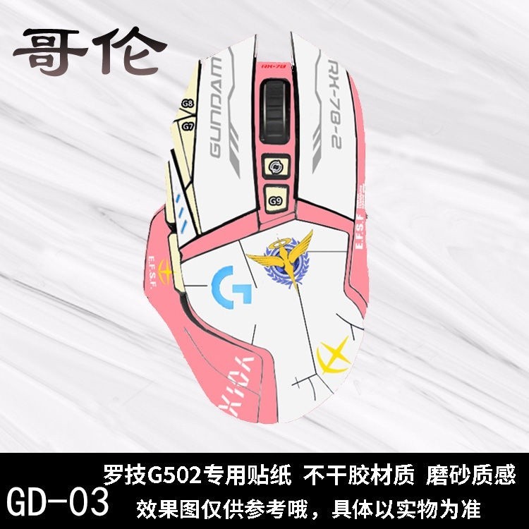 



 ♞,♘,♙Sticker for Logitech G502 G502 Mouse Hero SE Film Gundam Series Anime
