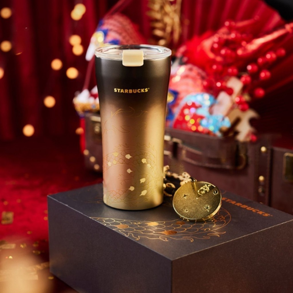 [ins Cup] Starbucks แก้วน้ําเซรามิคสเตนเลส พร้อมฝาปิด ลาย STTOKE สําหรับของขวัญปีใหม่