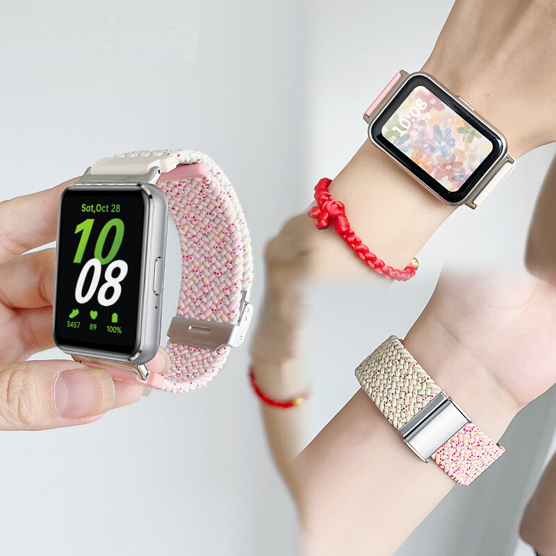 สายนาฬิกาข้อมือไนล่อนถัก ระบายอากาศ สําหรับ Samsung Galaxy Fit 3 Samrt Watch Samsung Galaxy Fit3