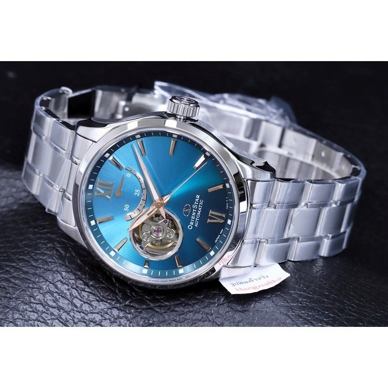 ♞,♘(มีสายหนังแถม) นาฬิกา Orient Star Semi Skeleton Limited Edition รุ่น RE-AT0017L
