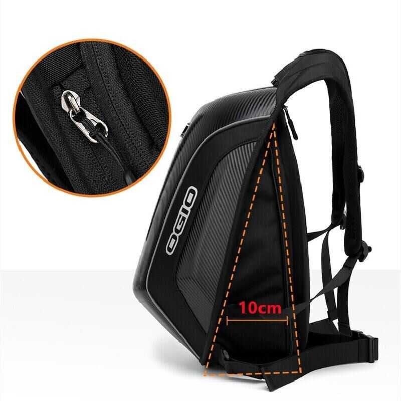 30-48L Carbon OGIO Fiber Hard Shell Motorcycle Backpack Bags Moto Racing Knight Storage Travel Comp