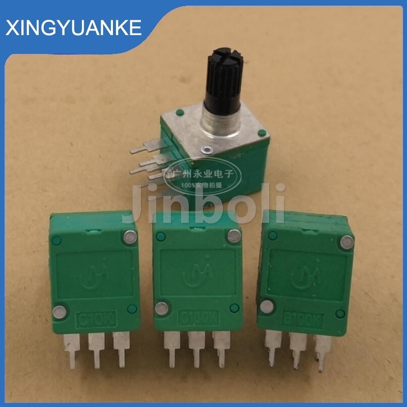 1PCS WH130 12 ประเภท Double Precision Potentiometer C10K C100K B100K เครื่องขยายเสียงปริมาณ Potentio