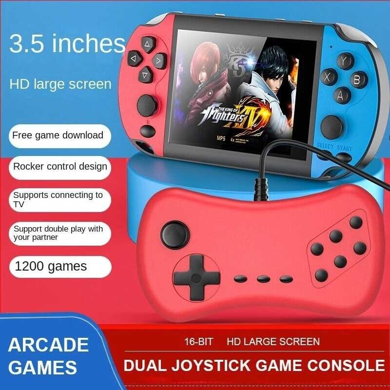 เกมคอนโซลมือถือ3.5นิ้วหน้าจอเครื่องเล่น PSP X7s Mp4 MP5เครื