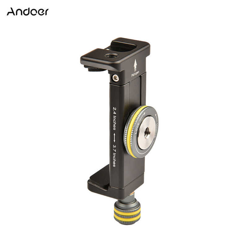 Andoer ที่วางมือถือ Clamp ขาตั้งกล้องสามขามาตรฐาน Arca Swiss Mou