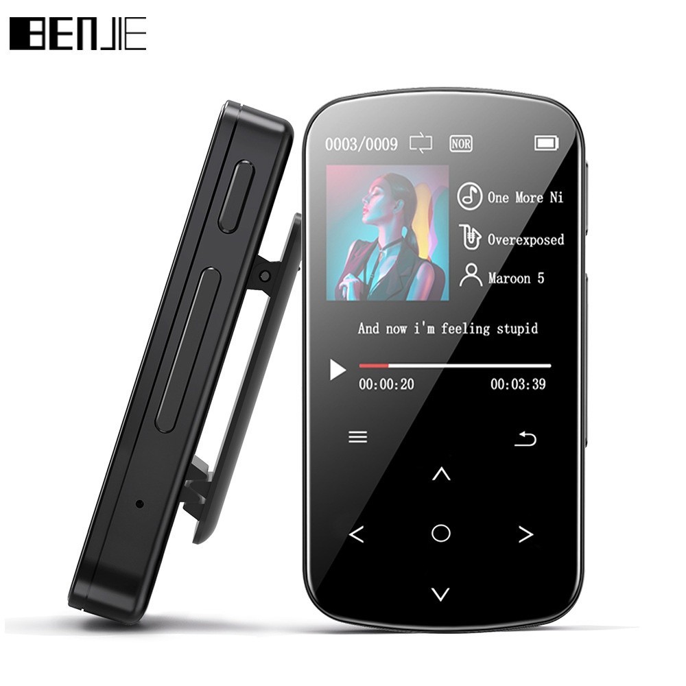 Benjie M9 เครื่องเล่น MP3 บลูทูธ เวอร์ชั่นมินิ คลิป เครื่องเล่นเพลง กีฬา แบบพกพา Walkman พร้อมเครื่