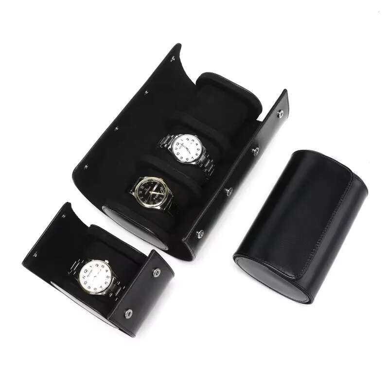 ❥ Embers นาฬิกาหนังม้วน1 2 2ช่องหรูหรา3ช่องกระเป๋าเดิน