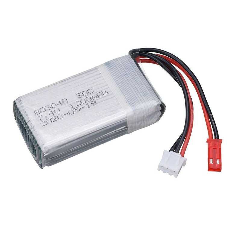 ❥ 1200Mah 803048 แบตเตอรี่ Lipo + สําหรับ MJXRC U829a U829x X600 F46 X601h Jxd391 Ft007 Drone 7