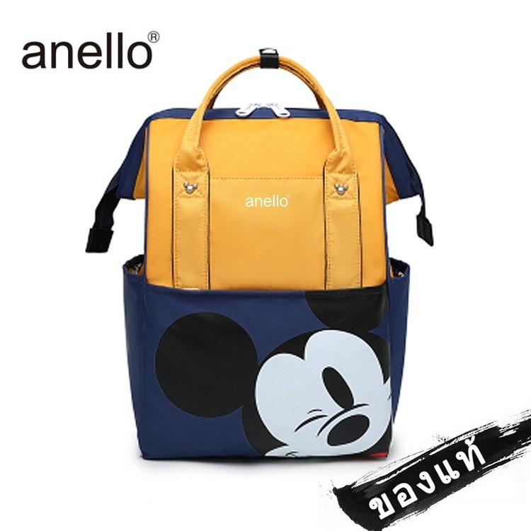 ♞37_yy พร้อมส่ง️ กระเป๋า Anello Mickey ใบใหญ่ มี 5 / กระเป๋า Anello Đisnēy 2020 Polyester Canvas Ba