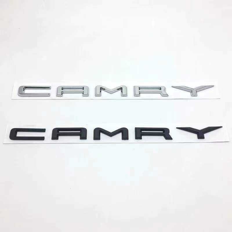 ❤ Toyota Camry Accessories Car Sticker Chrom ABS Material Auto Exterior Decorator Part（Sier/Blac