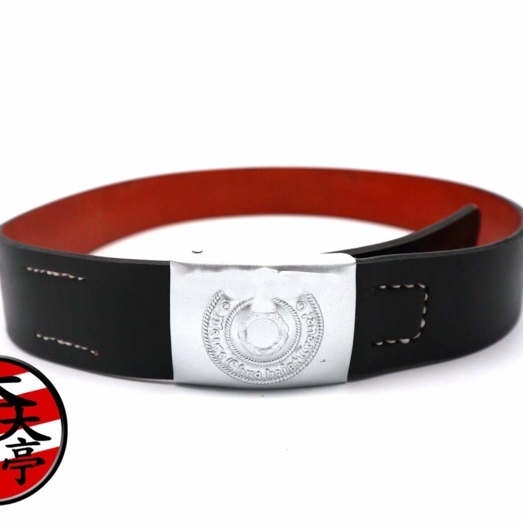 แนะนําโดย Yuting German Cowhide Belt อุปกรณ์เครื่องแบบเข็มขัดหัวเข็มขัด ww2