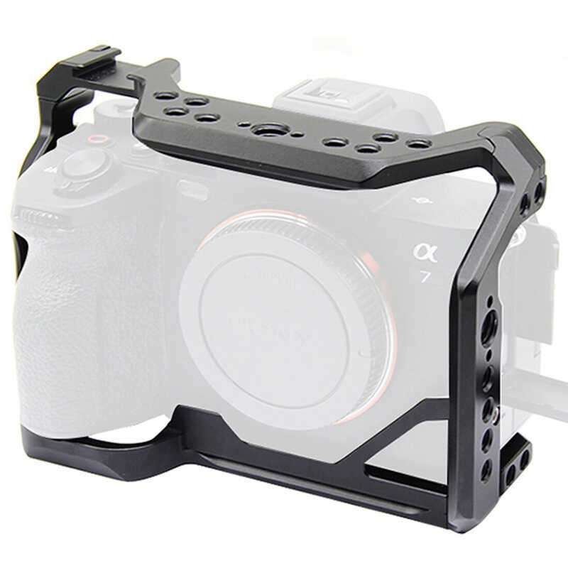 Full Topcine A7M4 Camera Cage Sony Alpha 7 IV (ILCE-7M4 / A7M4) Camera, with Cold Shoe Mount Rig fo 