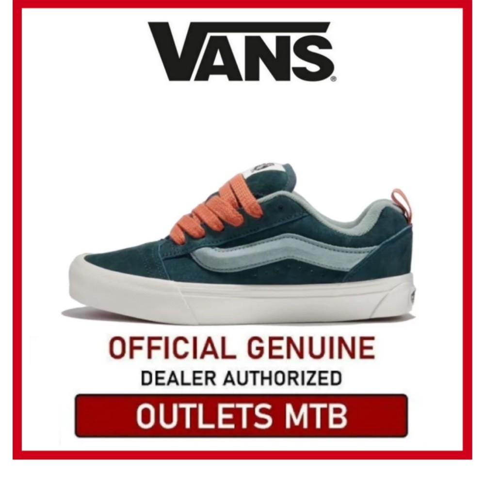 ♞,♘【100%Original】Vans Knu Skool Green Low Top Modest Unisex Leisure Running Shoes VN0009QC2LN yu