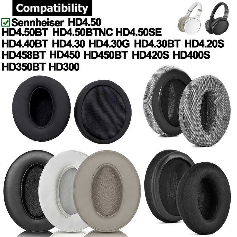 แผ่นฟองน้ําครอบหูฟัง สําหรับ Sennheiser HD4.50 HD4.50BT HD4.40BT HD4.30BT HD4.20S HD450 HD458BT HD42