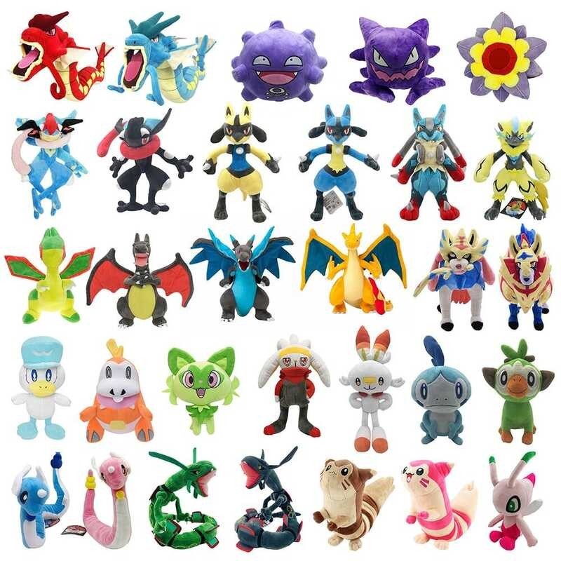 New Variety Styles Plush Pikachu Stuffed Toy Charizard Blastoise Lucario Soft Doll Kids Kid Childr